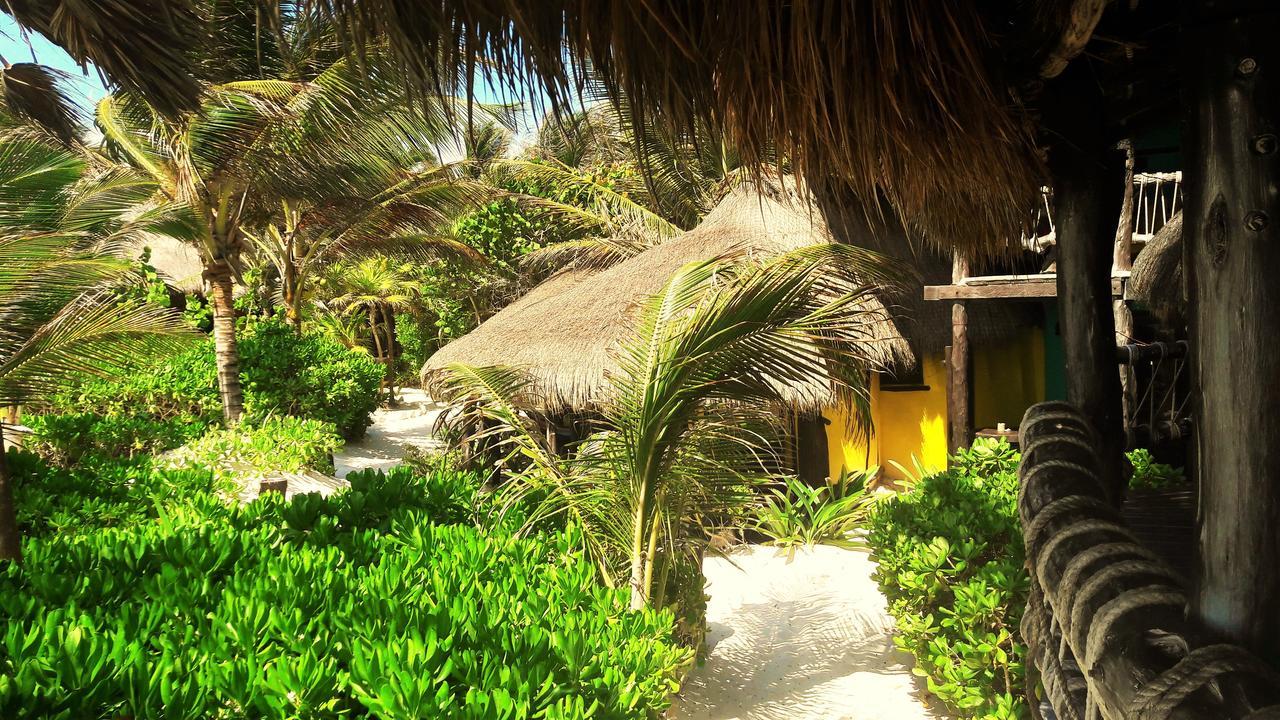 Готель Cabanas La Luna Тулум Екстер'єр фото